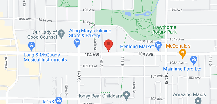 map of 90 14135 104 AVENUE